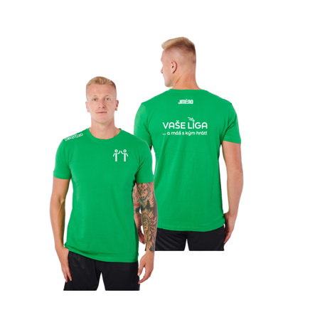 KAFERS triko Vaše Liga Sr zelená