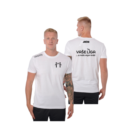 KAFERS triko Vaše Liga Sr bílá