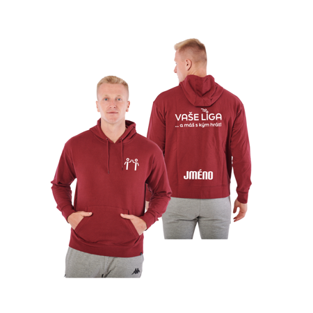 NATHAN mikina Vaše Liga Sr bordó