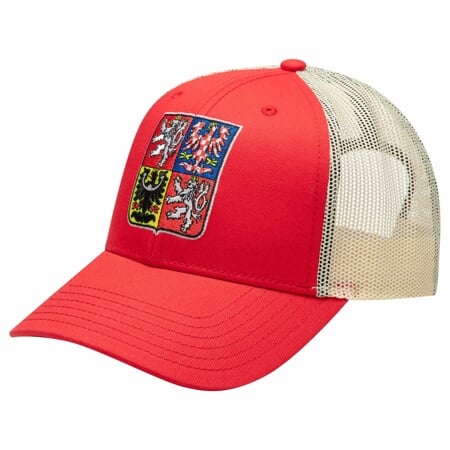 Pánská kšiltovka CZECH Trucker červená