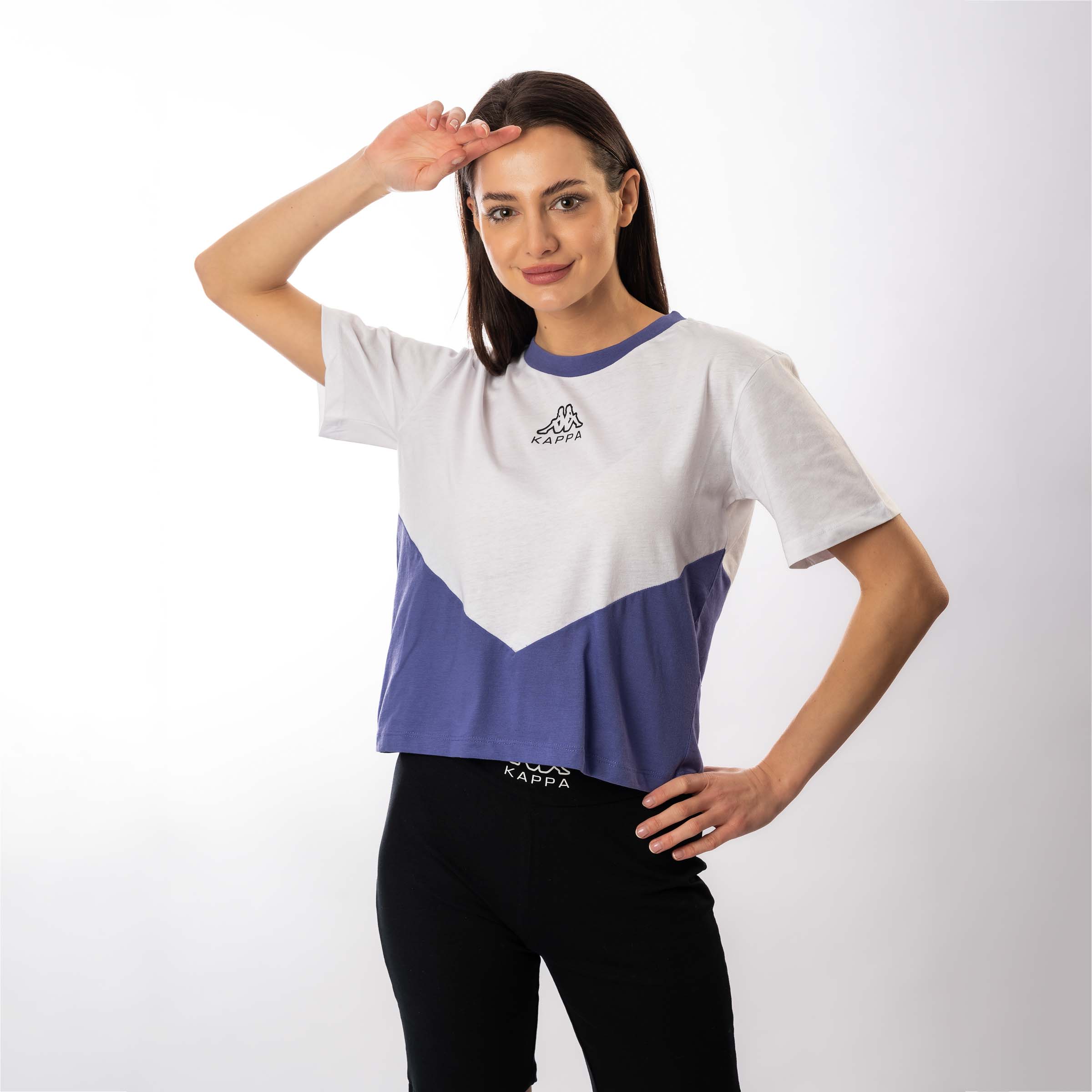 LOGO ECE tričko (35195UW) bílá-fialová