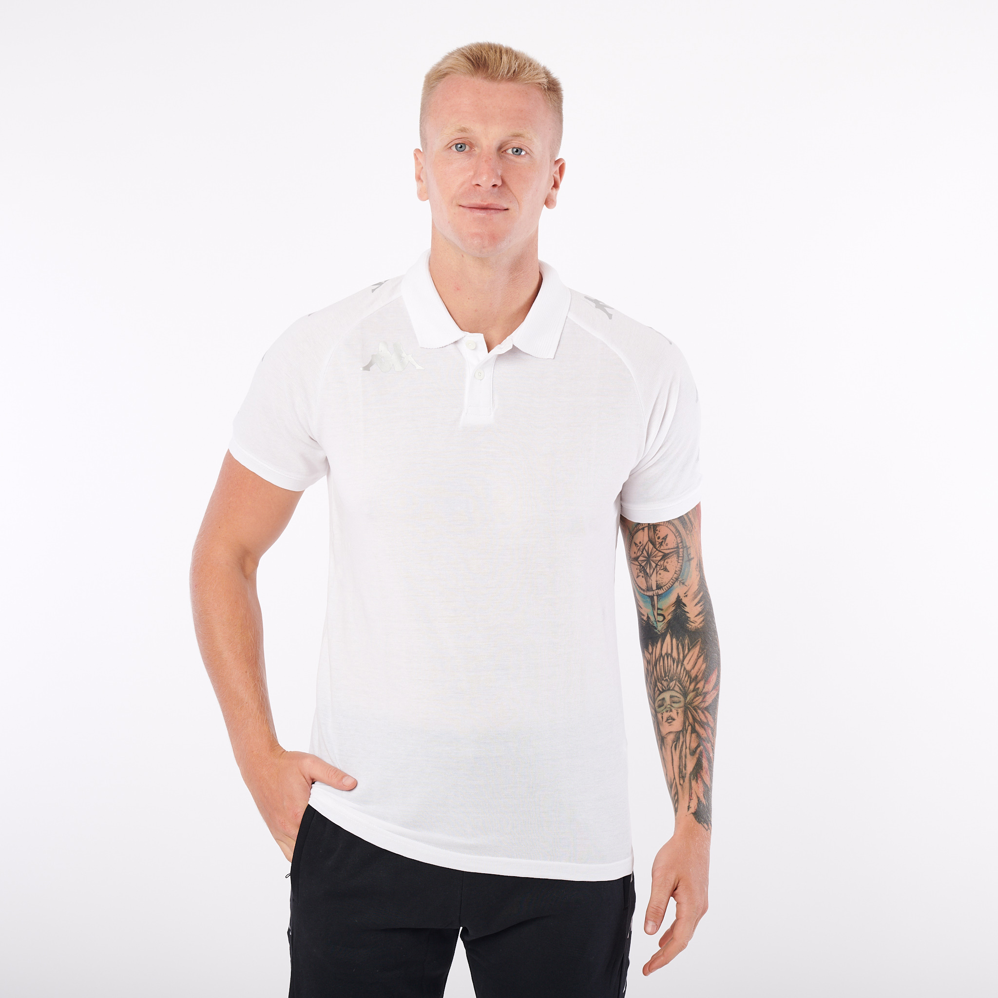 KAPPA4SOCCER CALDES polokošile bílá