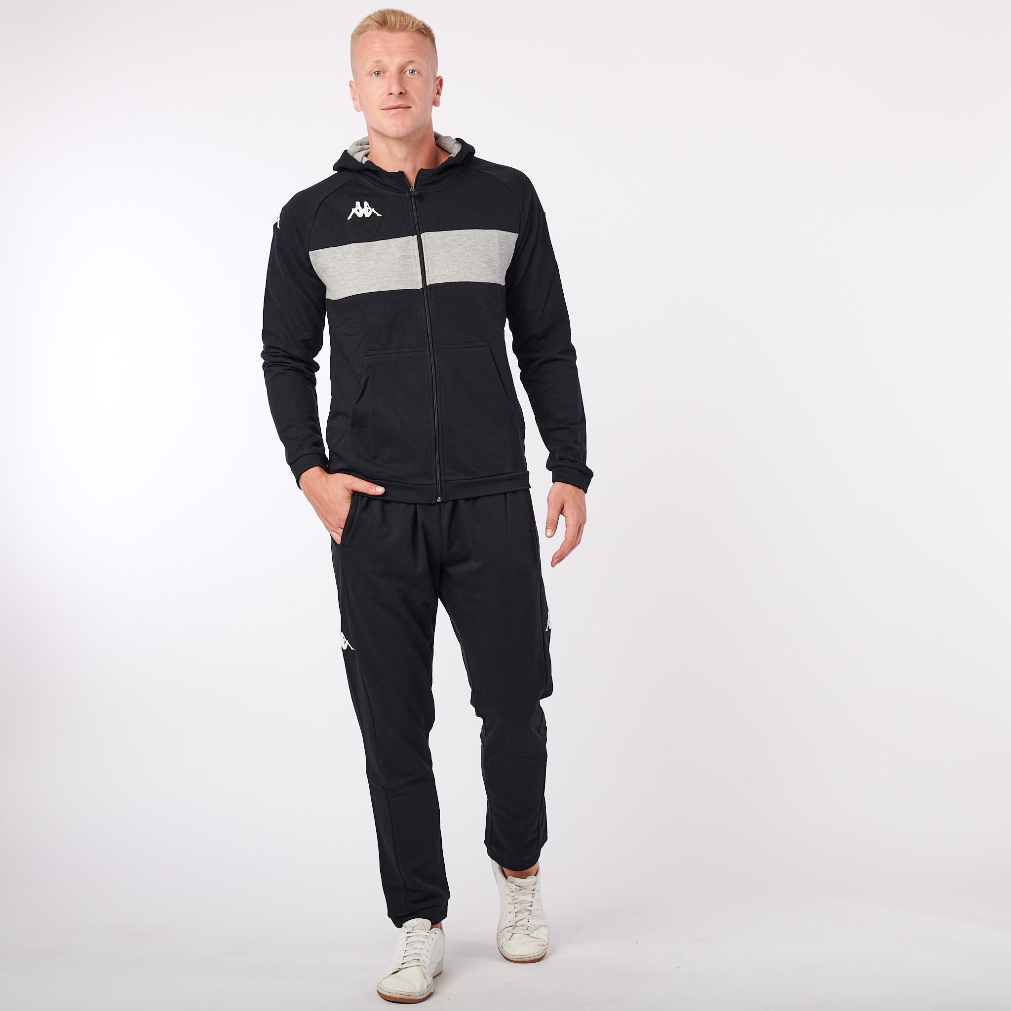 KAPPA4SOCCER DACCIOZI mikina černá/šedá