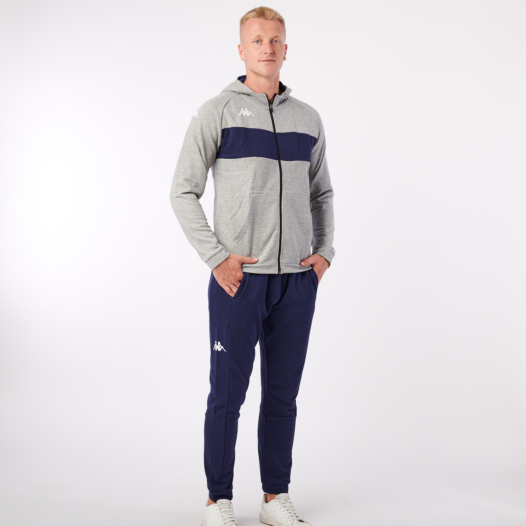 KAPPA4SOCCER DACCIOZI mikina šedá/tmavě modrá