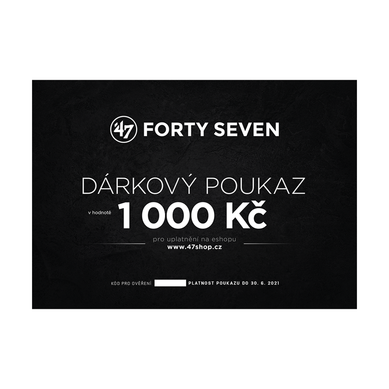 Dárkový poukaz  '47 v hodnotě