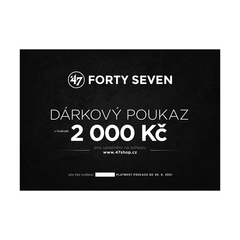 Dárkový poukaz  '47 v hodnotě