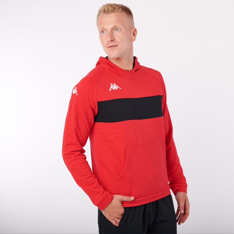 KAPPA4SOCCER DACCIO mikina červená/černá