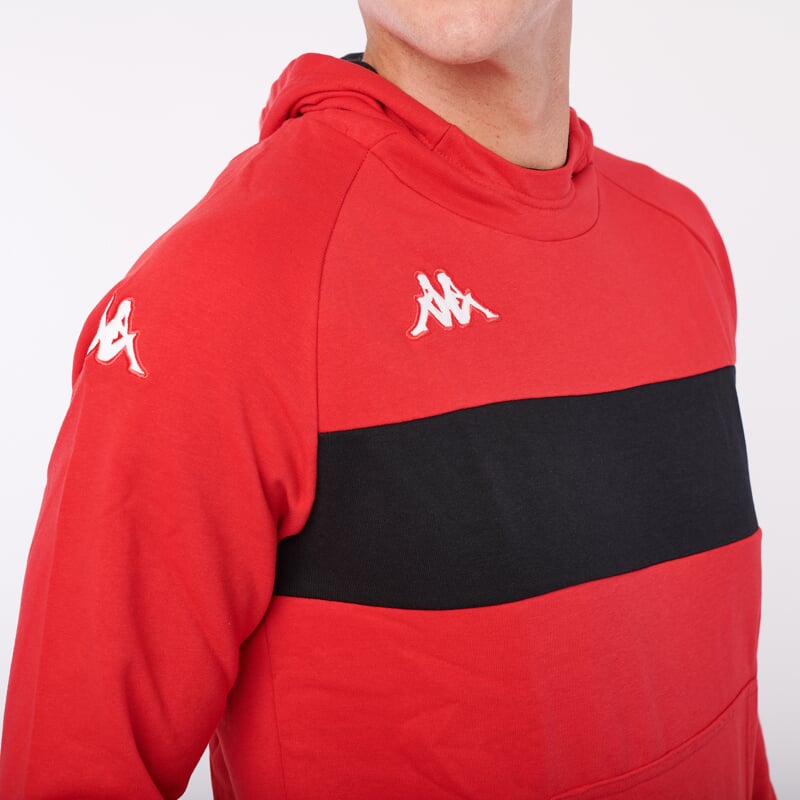 KAPPA4SOCCER DACCIO mikina červená/černá