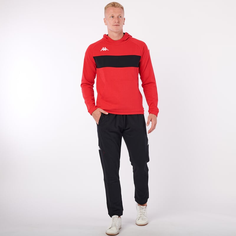 KAPPA4SOCCER DACCIO mikina červená/černá
