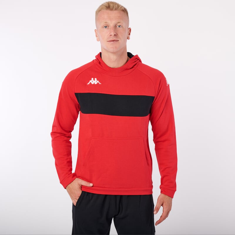 KAPPA4SOCCER DACCIO mikina červená/černá