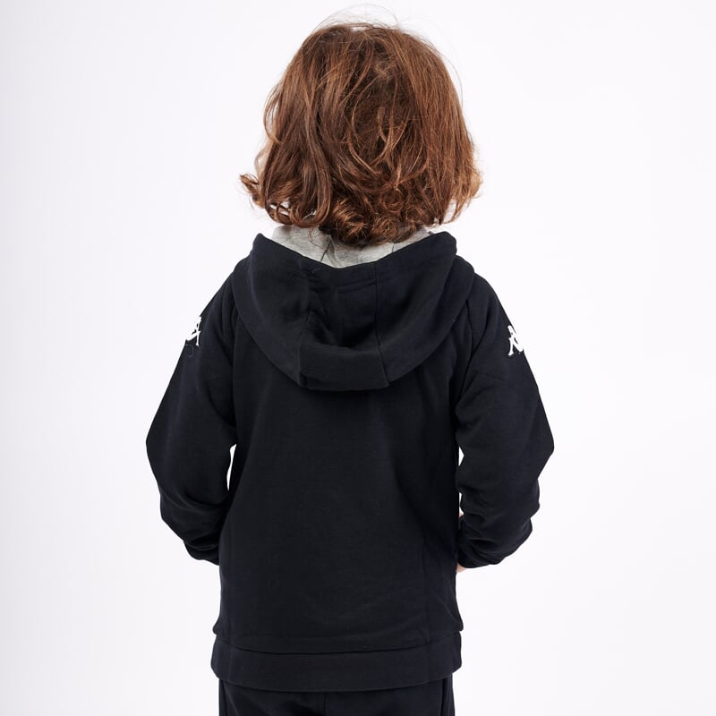 KAPPA4SOCCER DACCIO mikina jr černá/šedá