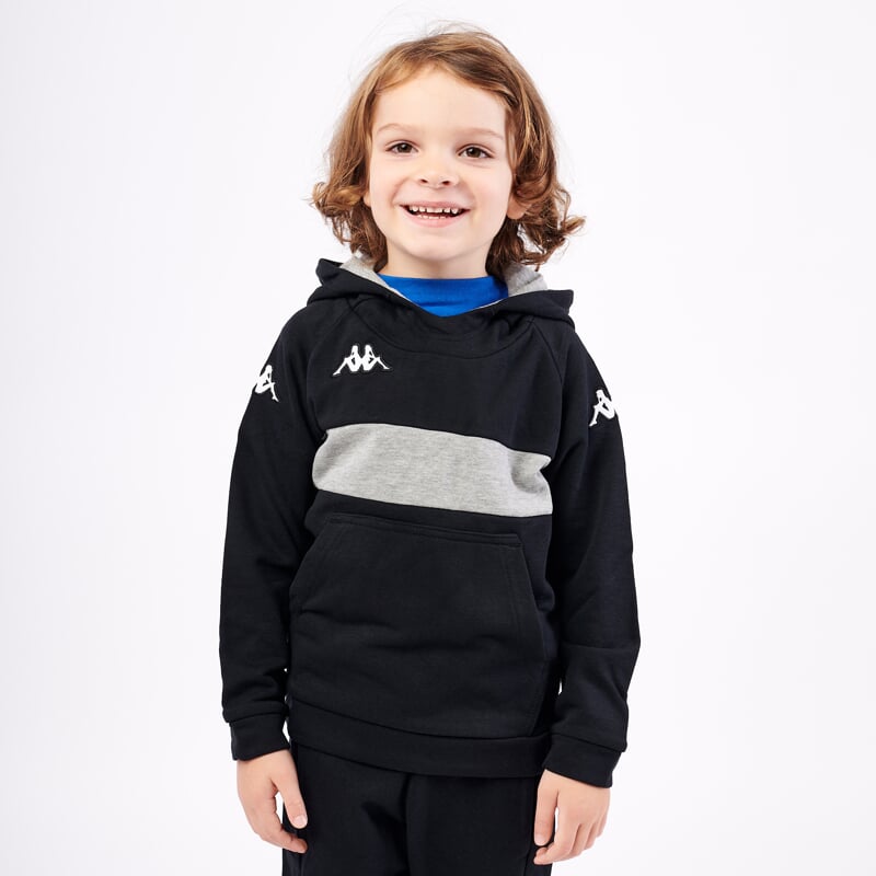 KAPPA4SOCCER DACCIO mikina jr černá/šedá