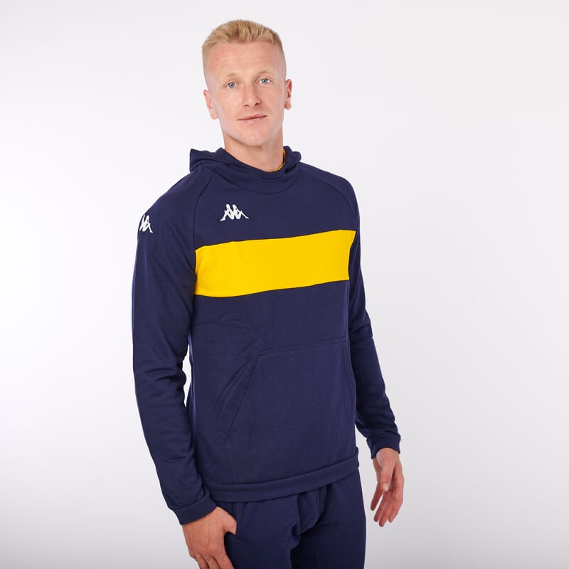 KAPPA4SOCCER DACCIO mikina tmavě modrá/žlutá