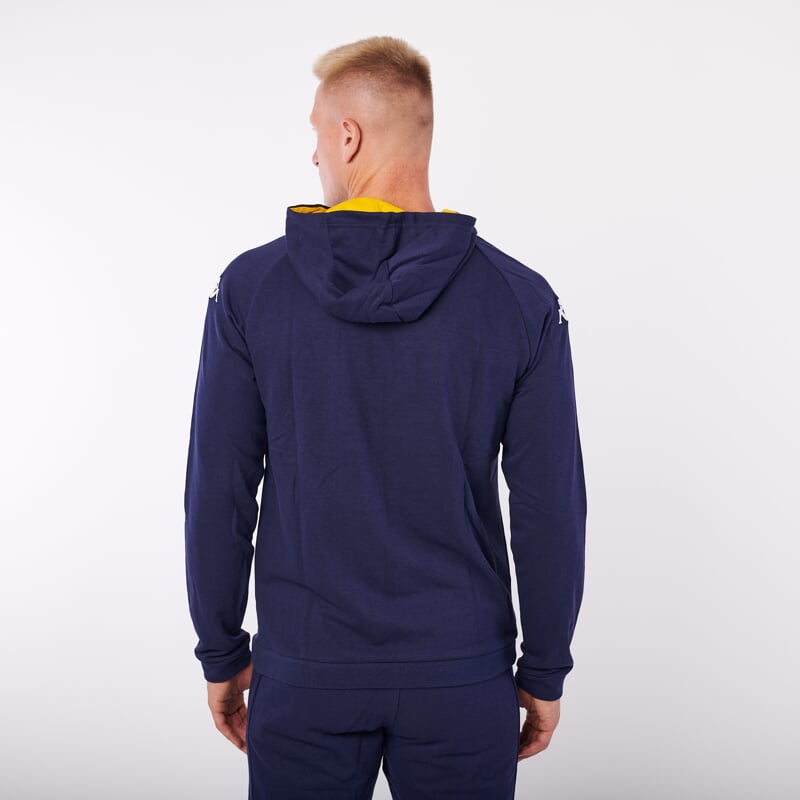 KAPPA4SOCCER DACCIO mikina tmavě modrá/žlutá