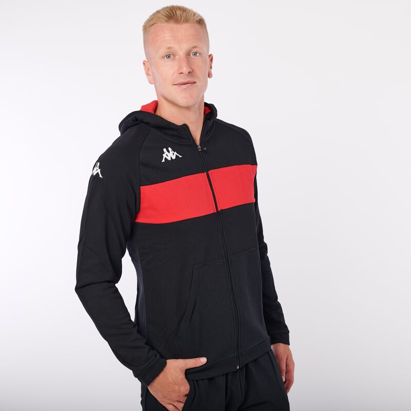 KAPPA4SOCCER DACCIOZI mikina černá/červená