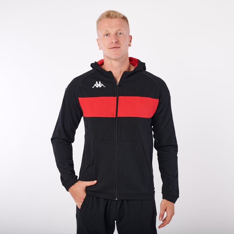 KAPPA4SOCCER DACCIOZI mikina černá/červená