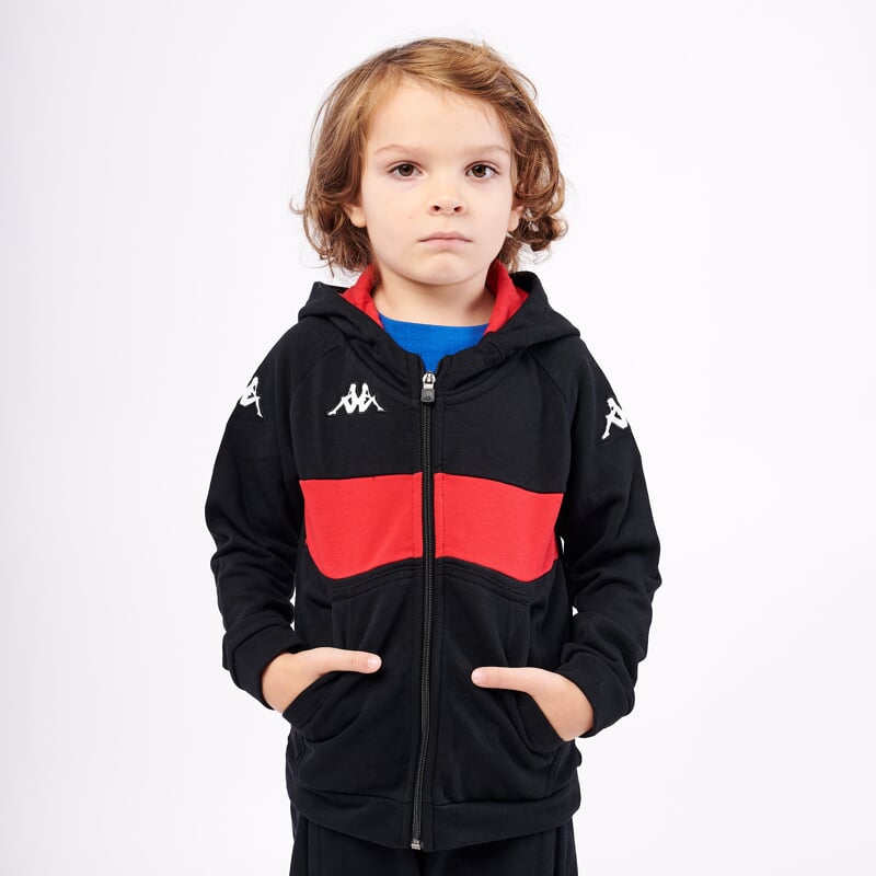KAPPA4SOCCER DACCIOZI mikina JR černá/červená