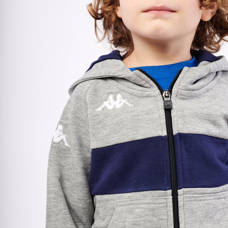 KAPPA4SOCCER DACCIOZI mikina JR šedá/tmavě modrá