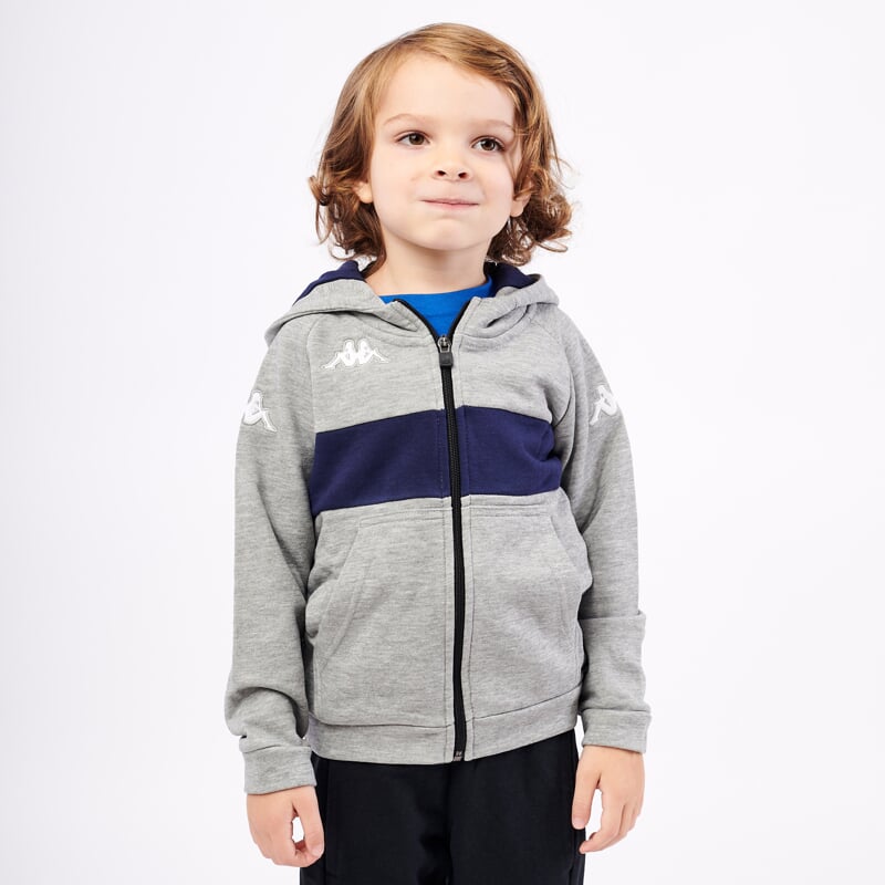 KAPPA4SOCCER DACCIOZI mikina JR šedá/tmavě modrá