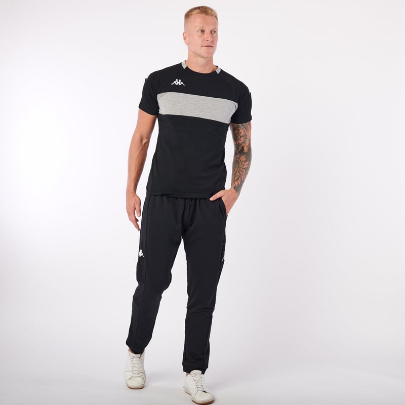 KAPPA4SOCCER DIAGO triko černá/šedá