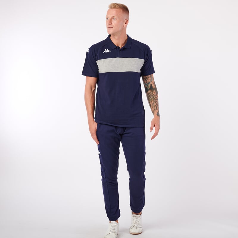 KAPPA4SOCCER DIANETTI polo modrá/šedá