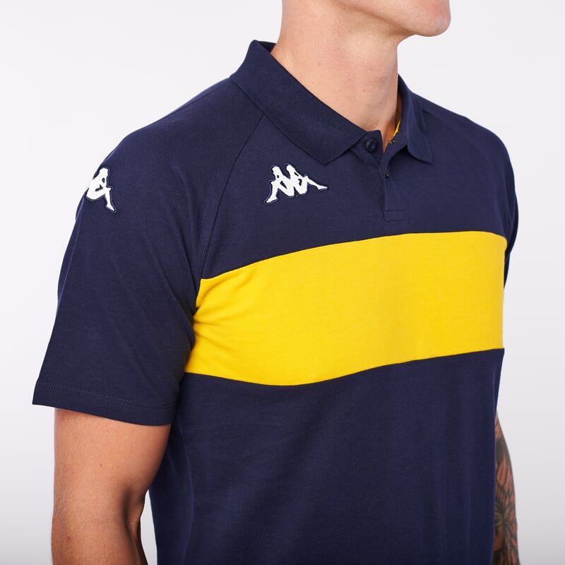 KAPPA4SOCCER DIANETTI polo modrá/žlutá