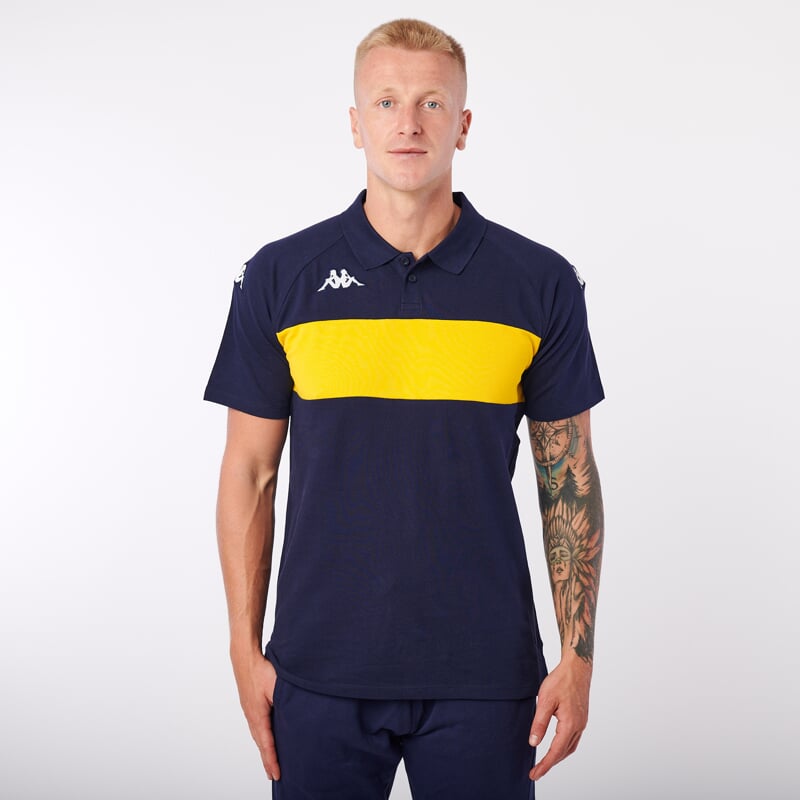KAPPA4SOCCER DIANETTI polo modrá/žlutá