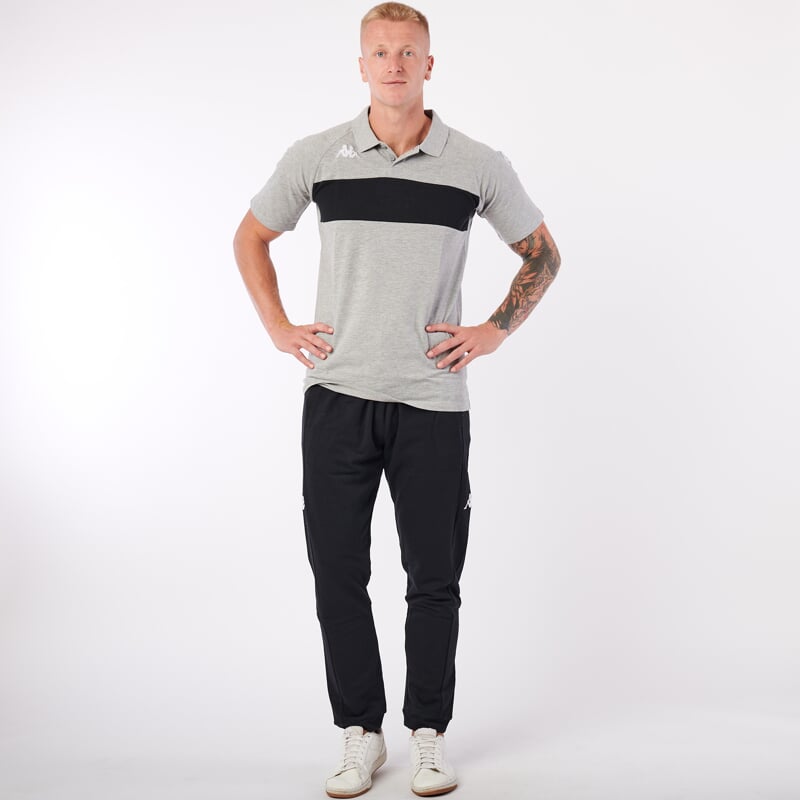 KAPPA4SOCCER DIANETTI polo šedá/černá