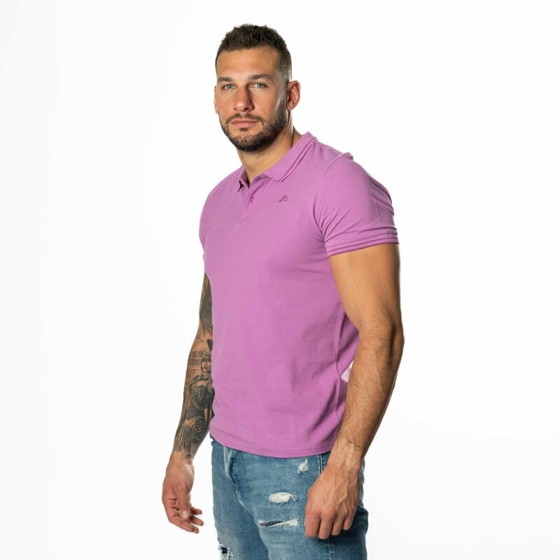 LOGO EZIO SLIM polo (351683W) fialová/tm.fialová