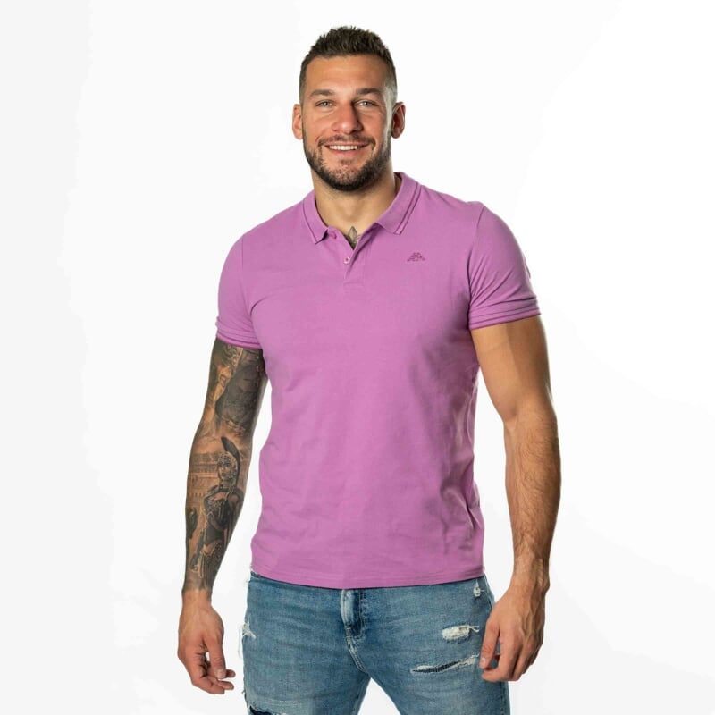 LOGO EZIO SLIM polo (351683W) fialová/tm.fialová