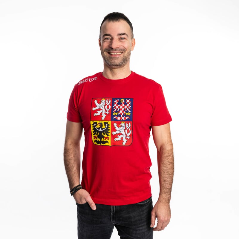 LOGO KAFERS STÁTNÍ ZNAK triko červená