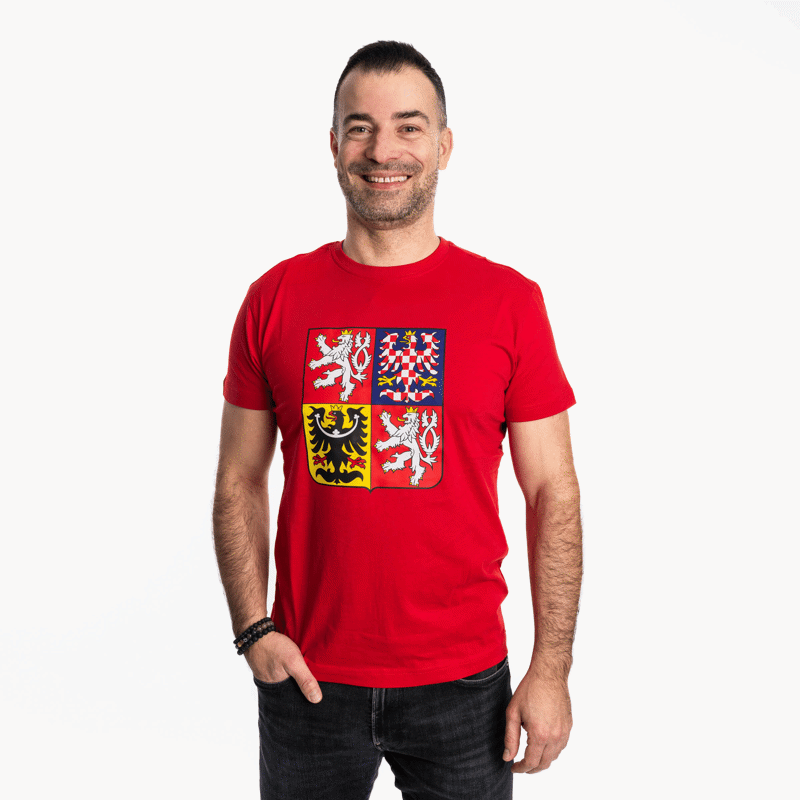 LOGO KAFERSCK STÁTNÍ ZNAK triko červená