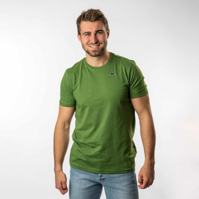 LUC tričko  zelená s modrým L