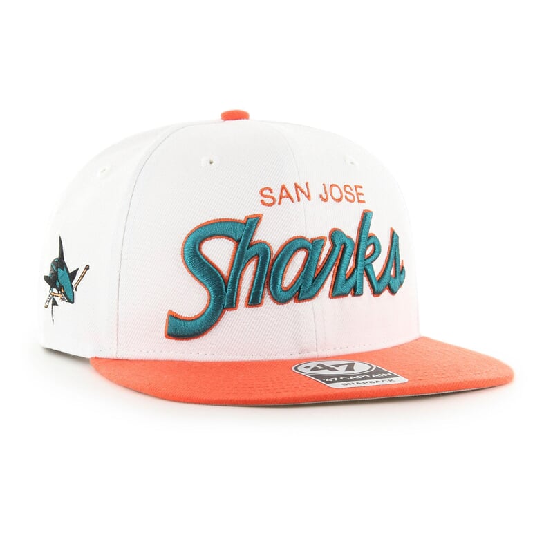 NHL San Jose Sharks Script Side Two Tone ’47 CAPTAIN
