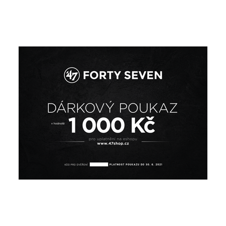 Dárkový poukaz  '47 v hodnotě 1000 Kč