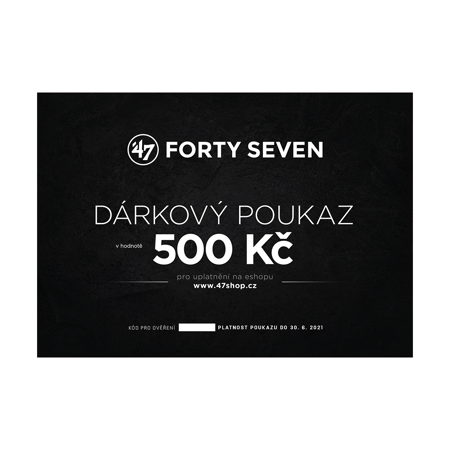 Dárkový poukaz  '47 v hodnotě 500 Kč