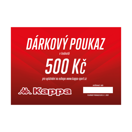 Dárkový poukaz KAPPA v hodnotě 500 Kč