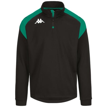 KAPPA4FOOTBALL LOVATO mikina černá-zelená