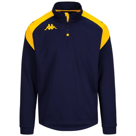 KAPPA4FOOTBALL LOVATO mikina tmavě modrá-žlutá