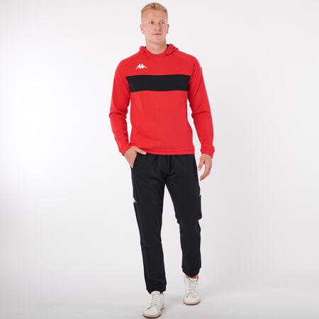 KAPPA4SOCCER DACCIO mikina červená/černá