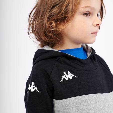 KAPPA4SOCCER DACCIO mikina jr černá/šedá
