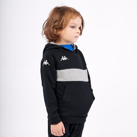 KAPPA4SOCCER DACCIO mikina jr černá/šedá