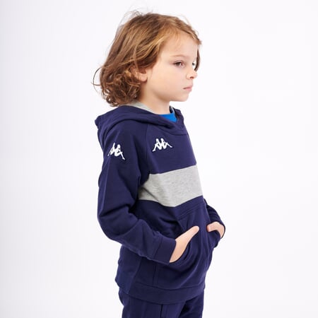 KAPPA4SOCCER DACCIO mikina jr tmavě modrá/šedá