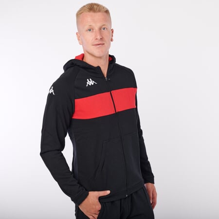 KAPPA4SOCCER DACCIOZI mikina černá/červená