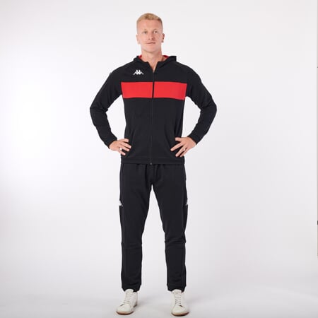 KAPPA4SOCCER DACCIOZI mikina černá/červená