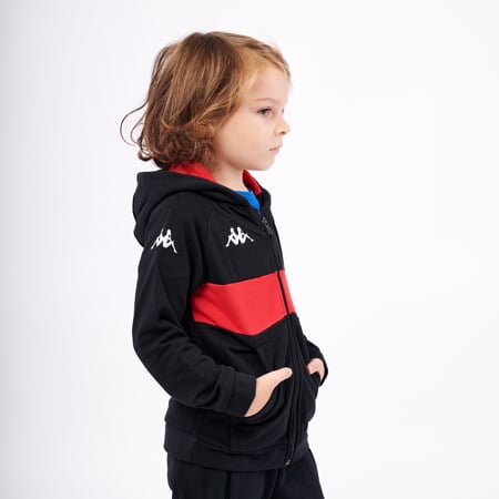 KAPPA4SOCCER DACCIOZI mikina JR černá/červená