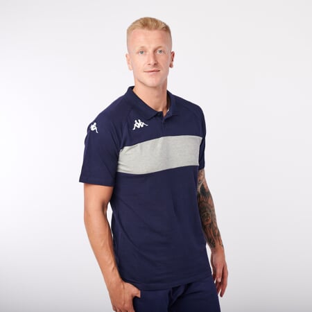 KAPPA4SOCCER DIANETTI polo modrá/šedá