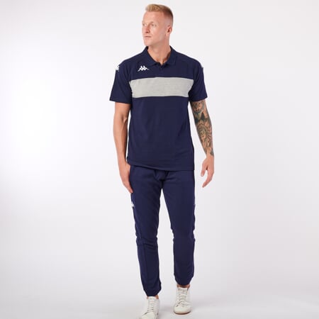KAPPA4SOCCER DIANETTI polo modrá/šedá