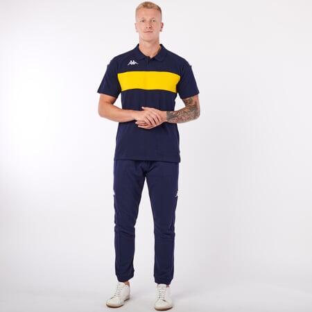 KAPPA4SOCCER DIANETTI polo modrá/žlutá