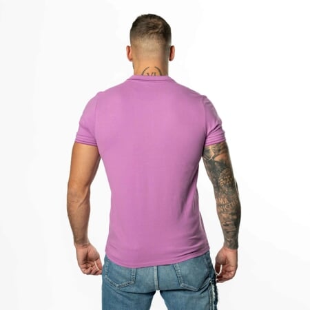 LOGO EZIO SLIM polo (351683W) fialová/tm.fialová